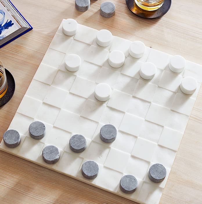 Marble Checkers Board Game from Pottery Barn